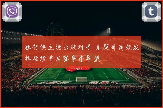 独行侠主场击败对手 东契奇高效发挥延续季后赛争夺希望